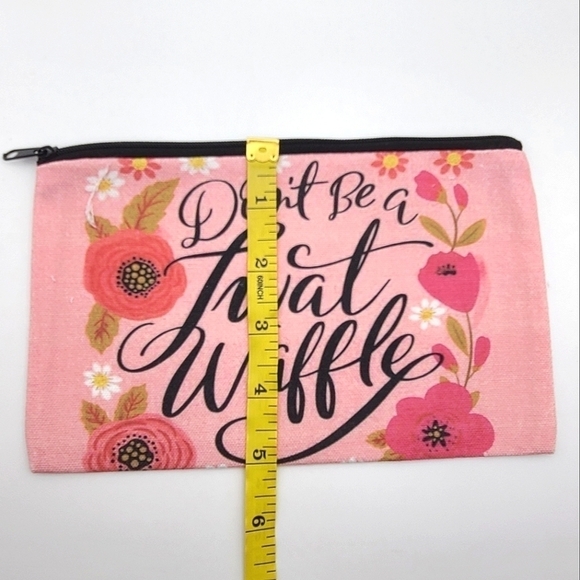 Floral Print Cosmetic, Storage Canvas Like Bag - Picture 5 of 9